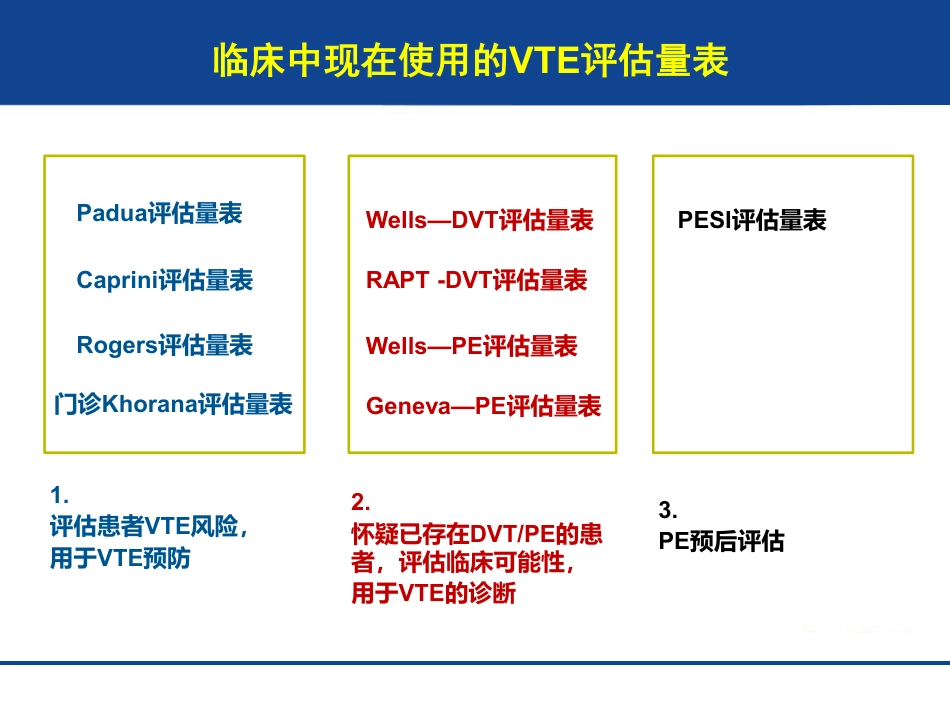 住院患者VTE相关评估量表_第2页