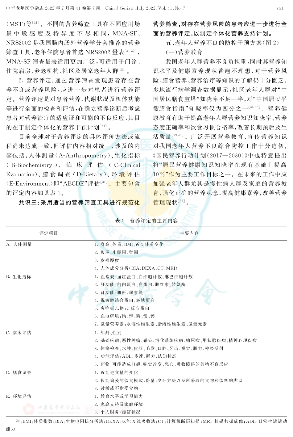 老年人营养不良防控干预中国专家共识2022_第3页