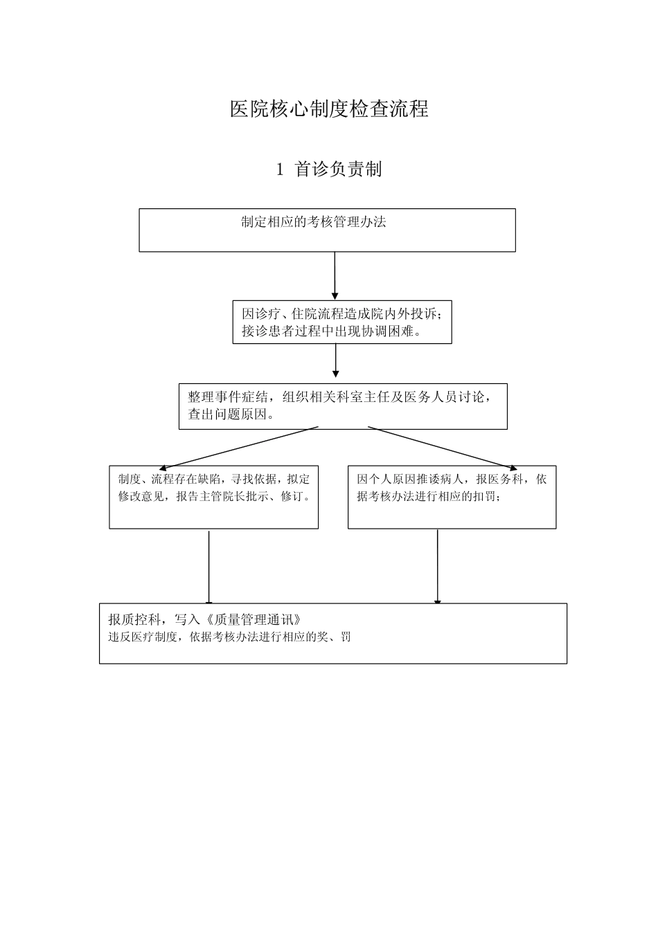 医院核心制度流程图_第1页