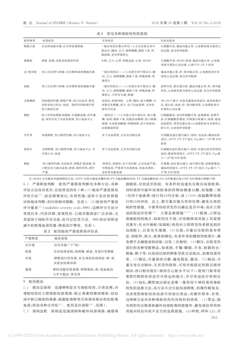 2018年中国蛇伤救治专家共识_第3页