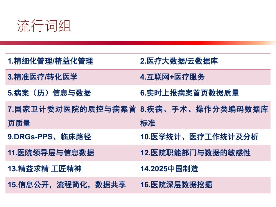 支撑医疗机构精细化管理的病案信息数据及DRGs_第3页