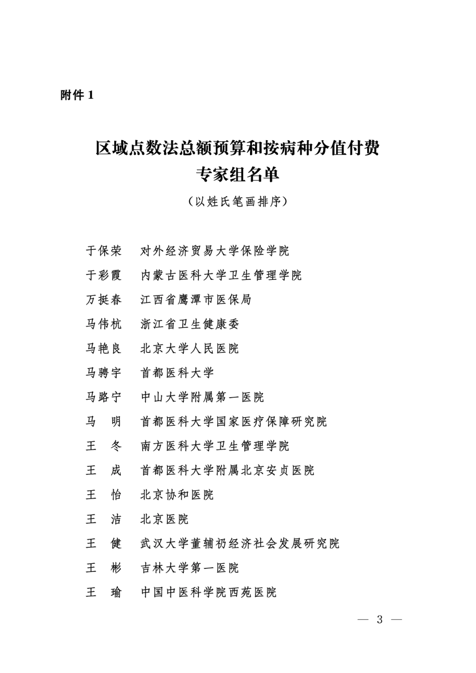 区域点数法总额预算和按病种分值付费DIP专家库名单2021年度.pdf_第1页