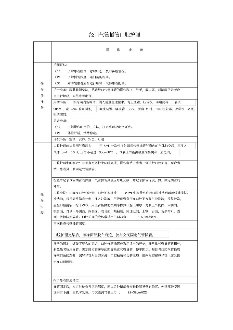 经口气管插管口腔护理流程.pdf_第1页