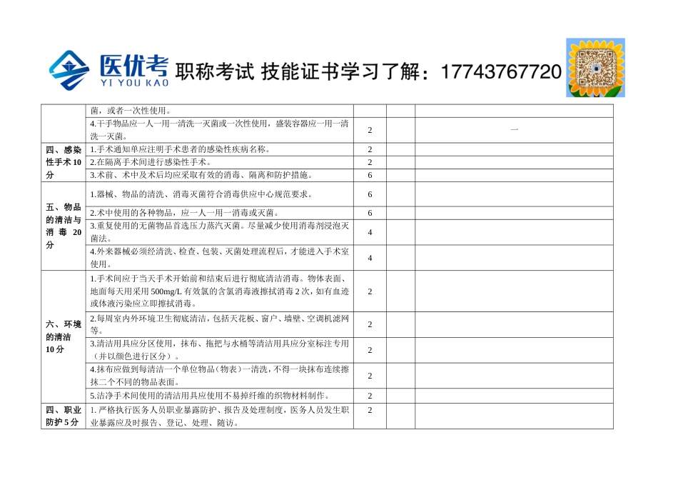 手术室院感质控标准.doc_第2页