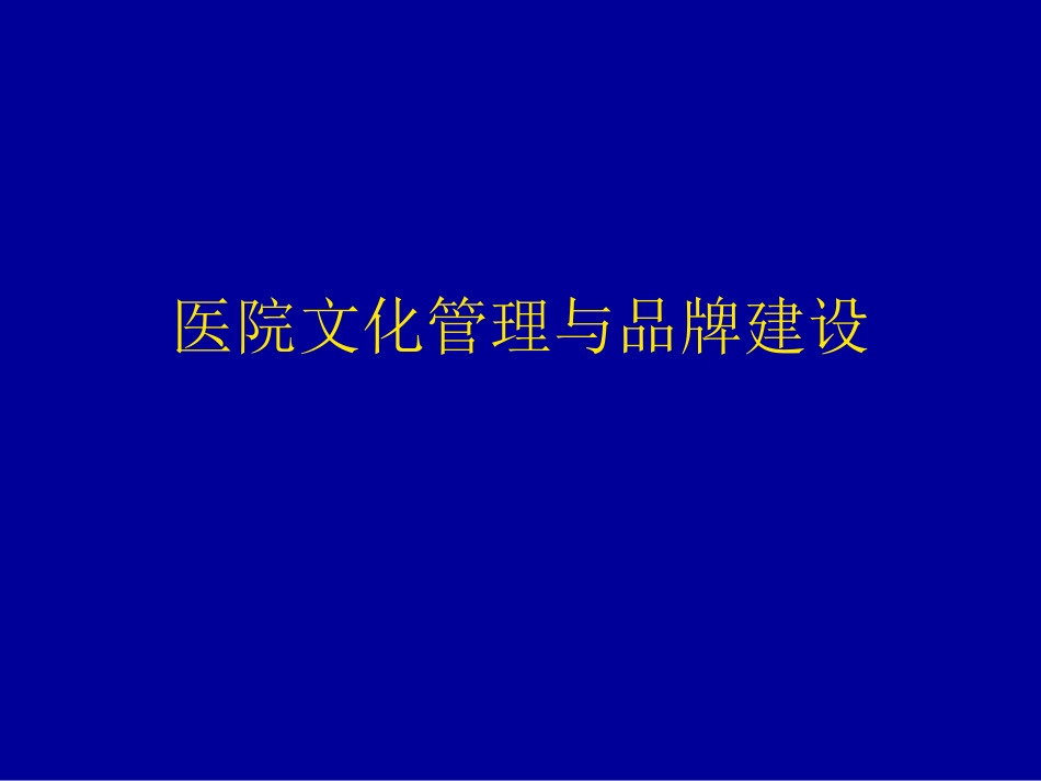 医院品牌与文化建设.pdf_第1页