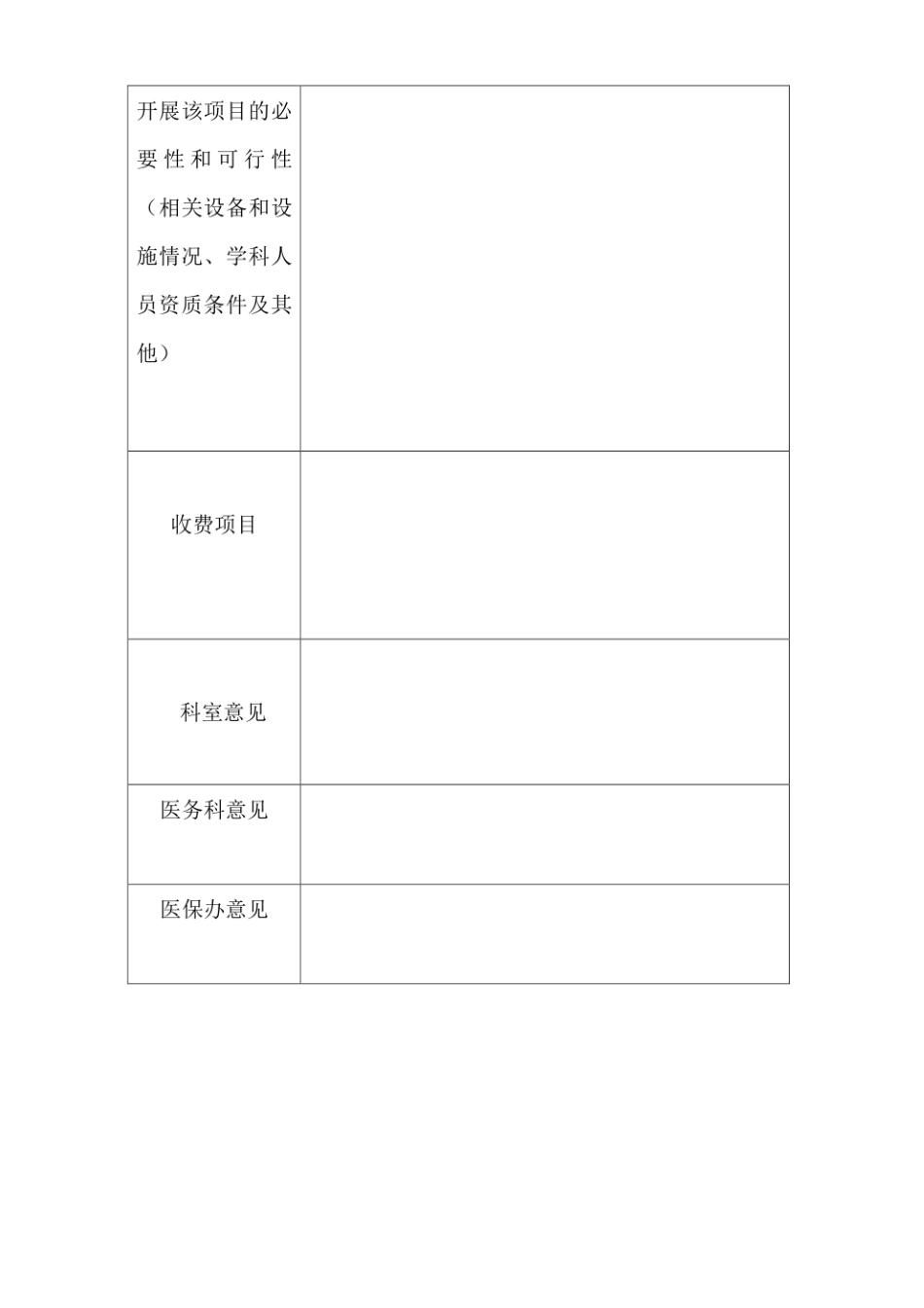 医院开展新技术新项目申请表_第2页