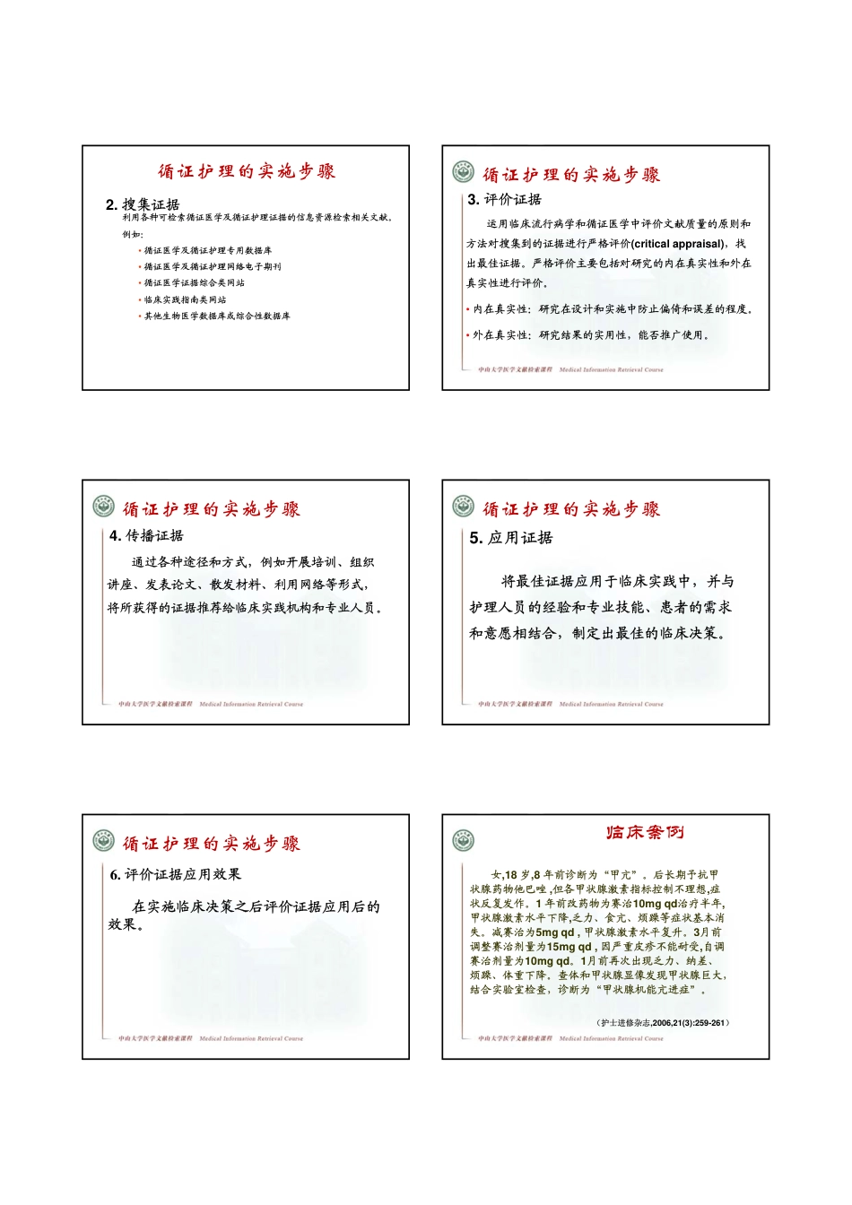 信息检索在临床护理中的应用_第3页