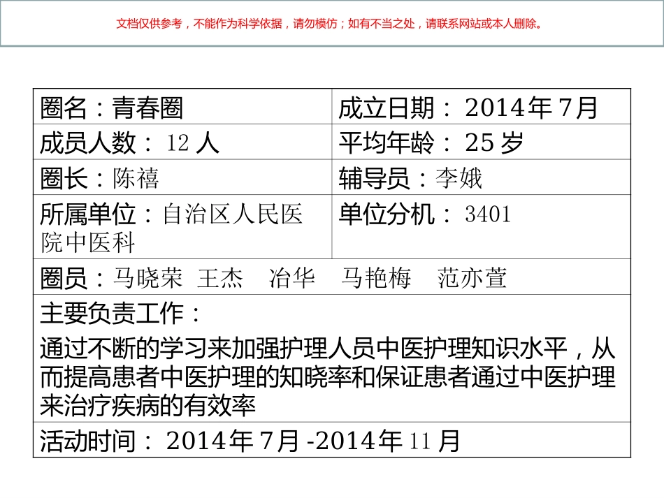 中医品管圈提高病人中医护理知晓率课件_第2页