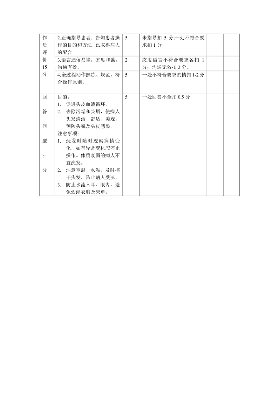 床上洗头法评分标准_第2页