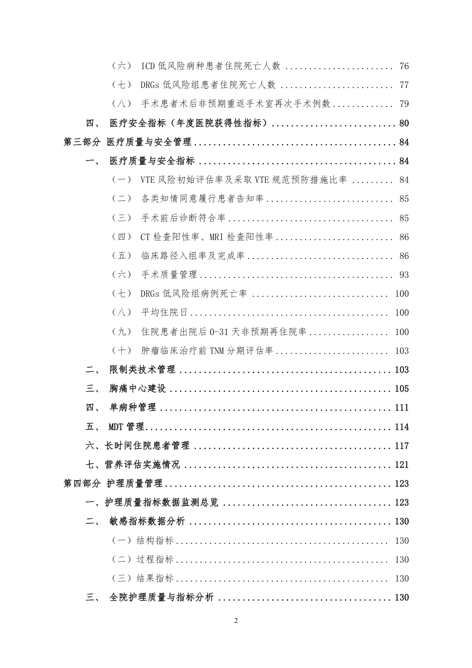 花40万买回的等级评审报告—医院医疗质量运营分析报告_第2页