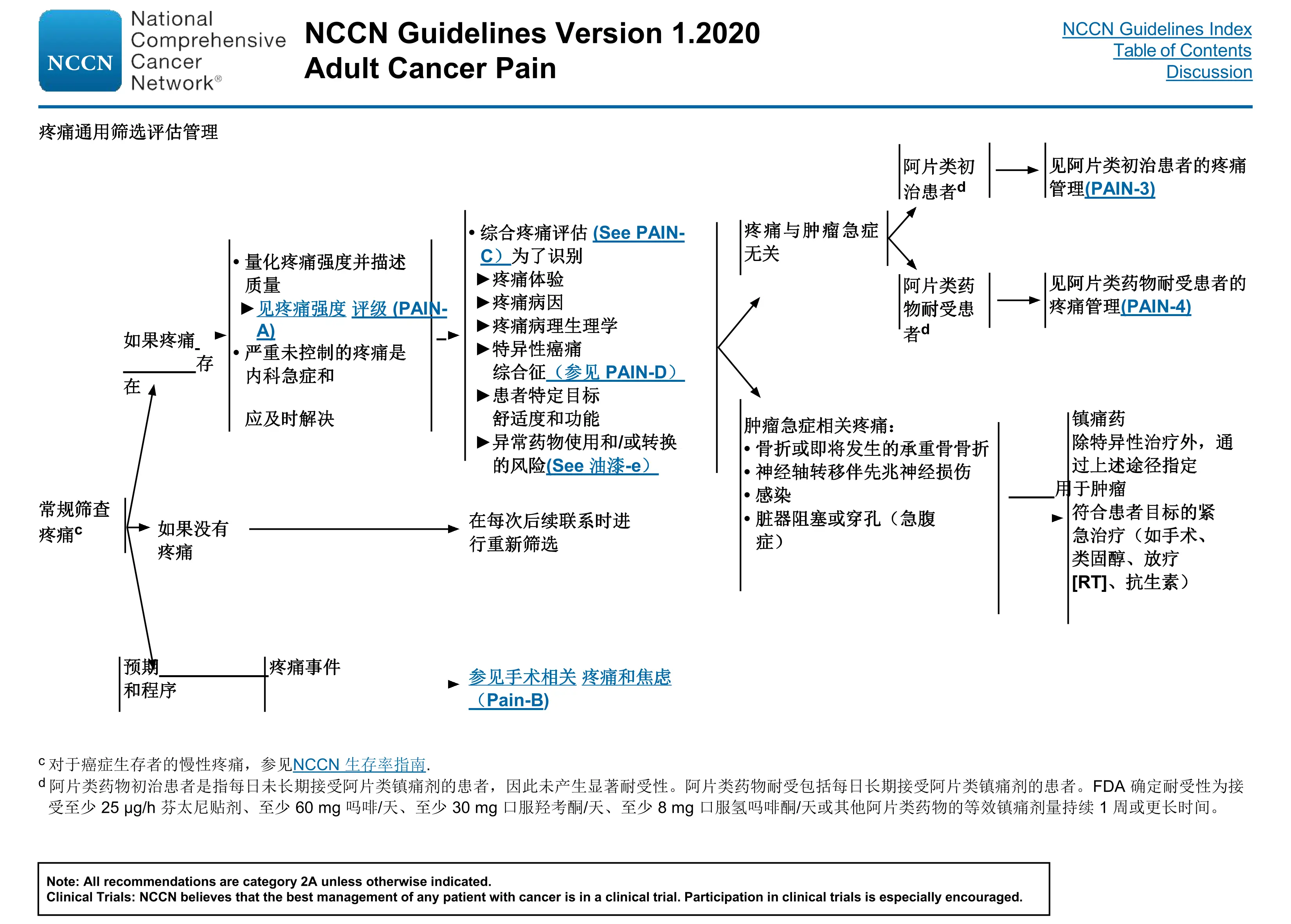 NCCN 指南版本1.2020成人癌痛_第3页