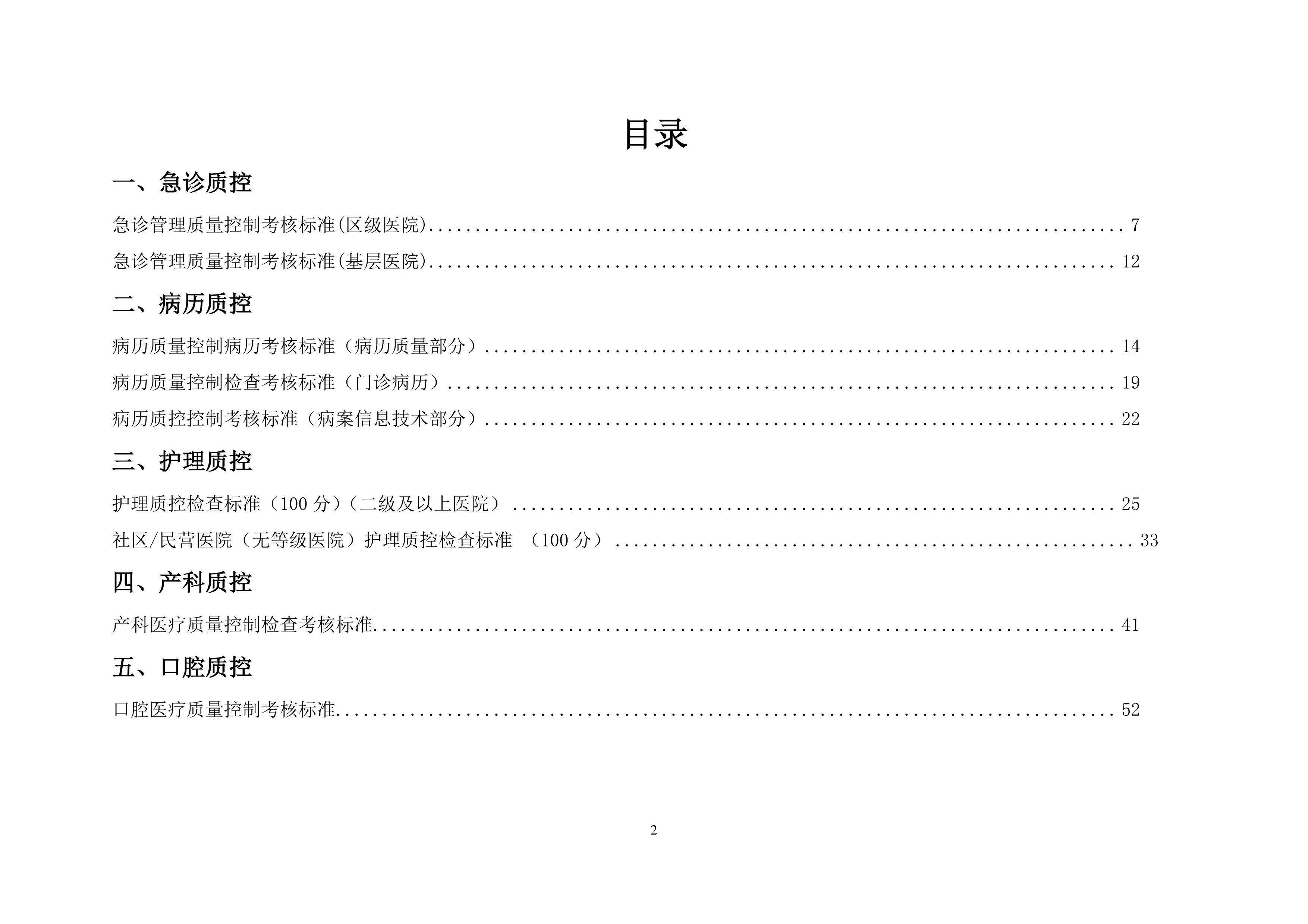 XX市二十四大医疗质量控制考核标准_第2页