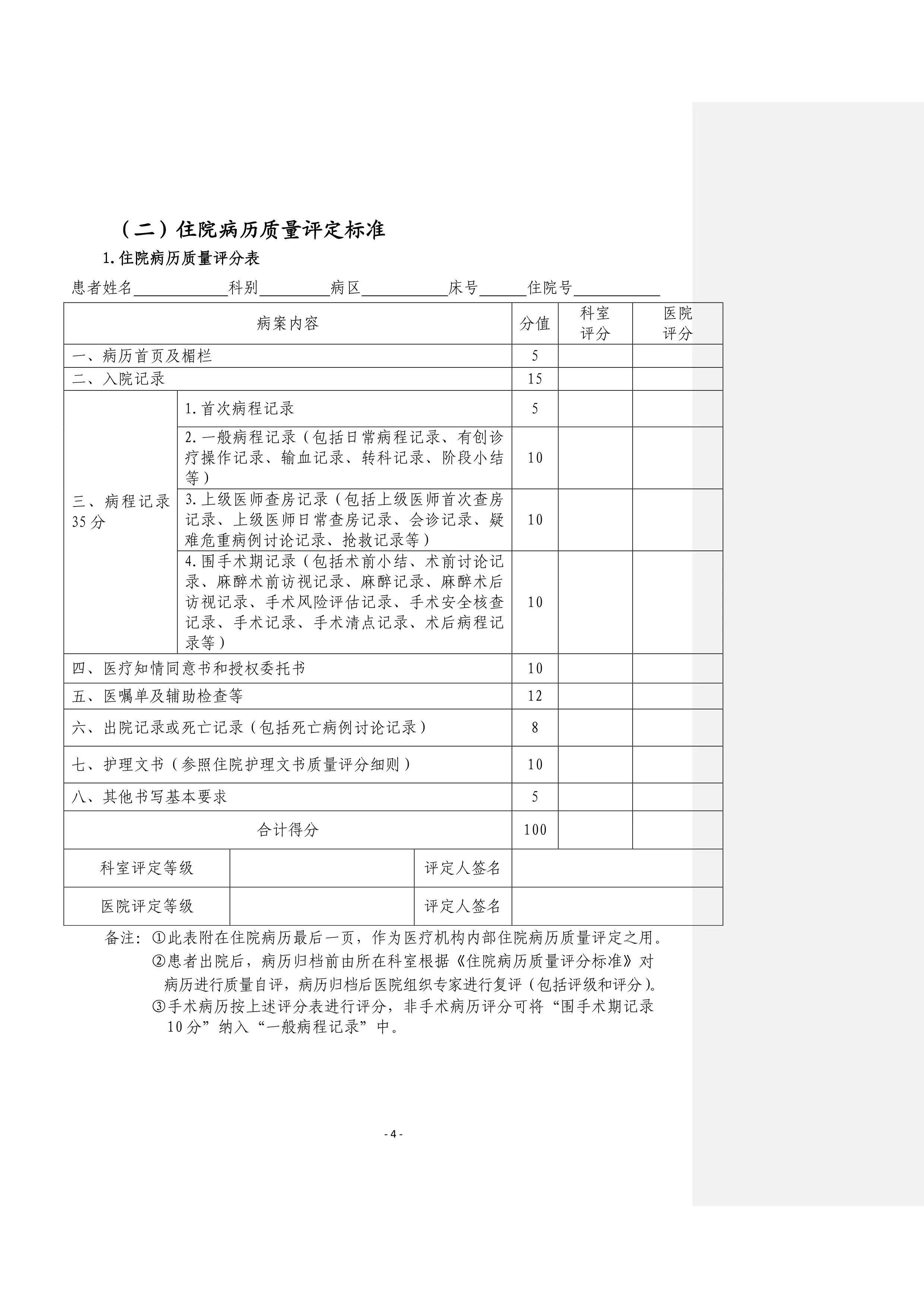 XX省病历质量评定标准.pdf_第3页