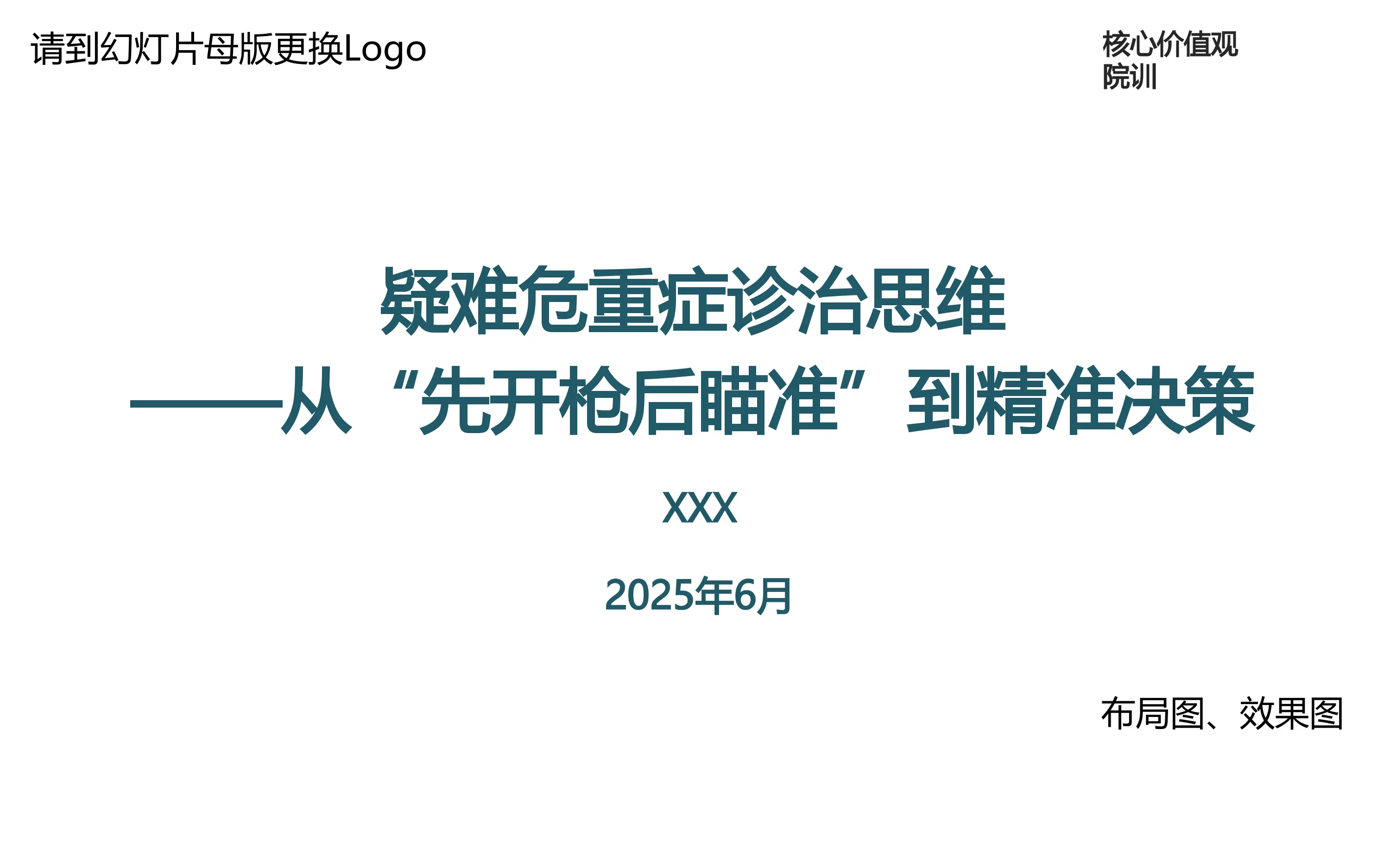 疑难危重症诊治思维——从“先开枪后瞄准”到精准决策_第1页