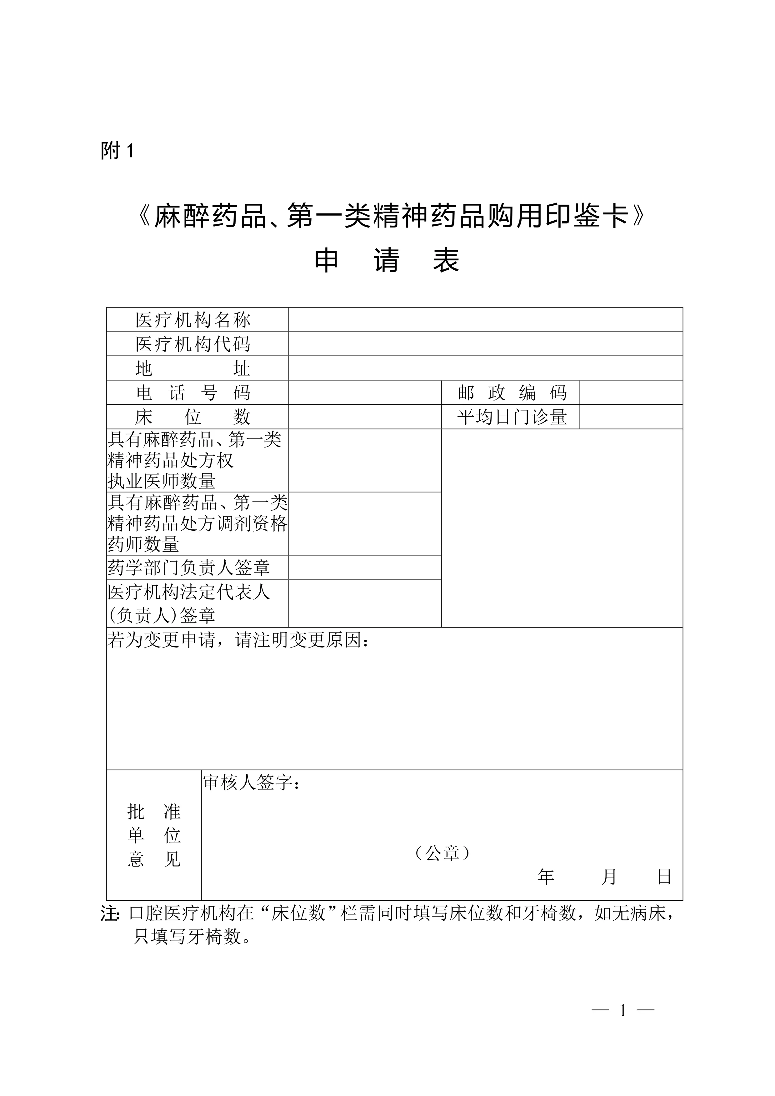 麻醉药品和第一类精神药品记录本.doc_第1页