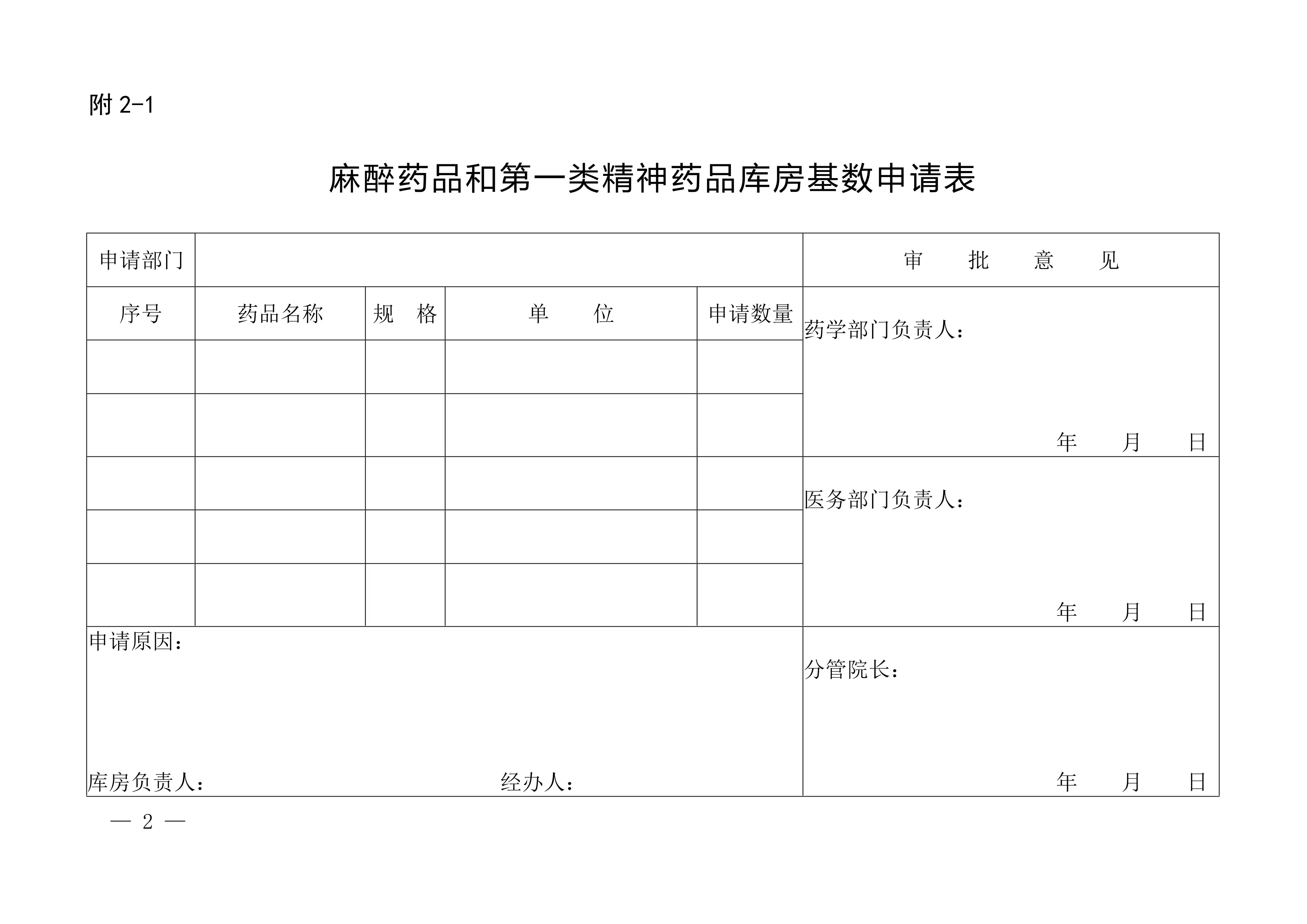 麻醉药品和第一类精神药品记录本.doc_第2页
