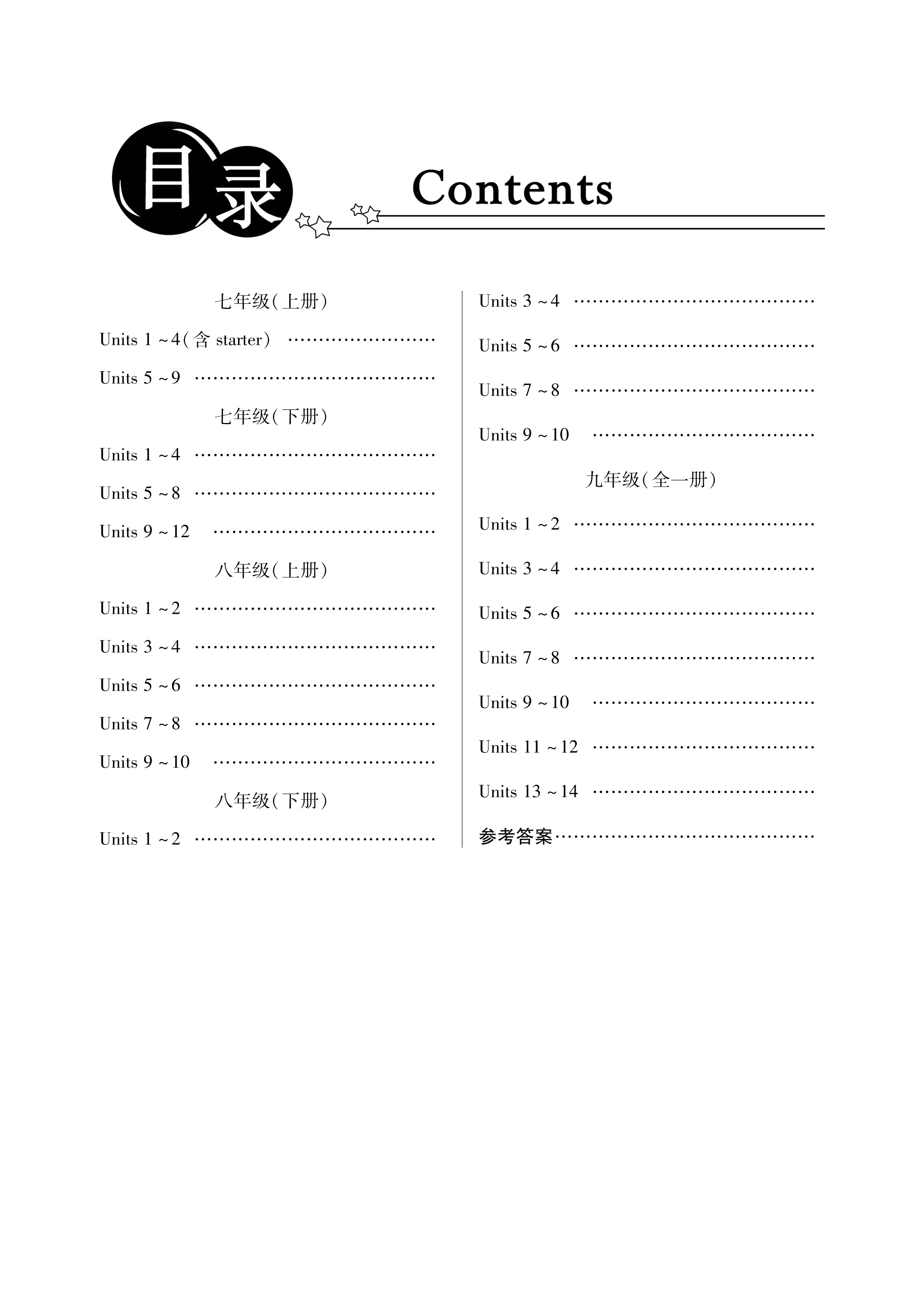 人教版初中英语7-9年级单词词组默写练习_第1页