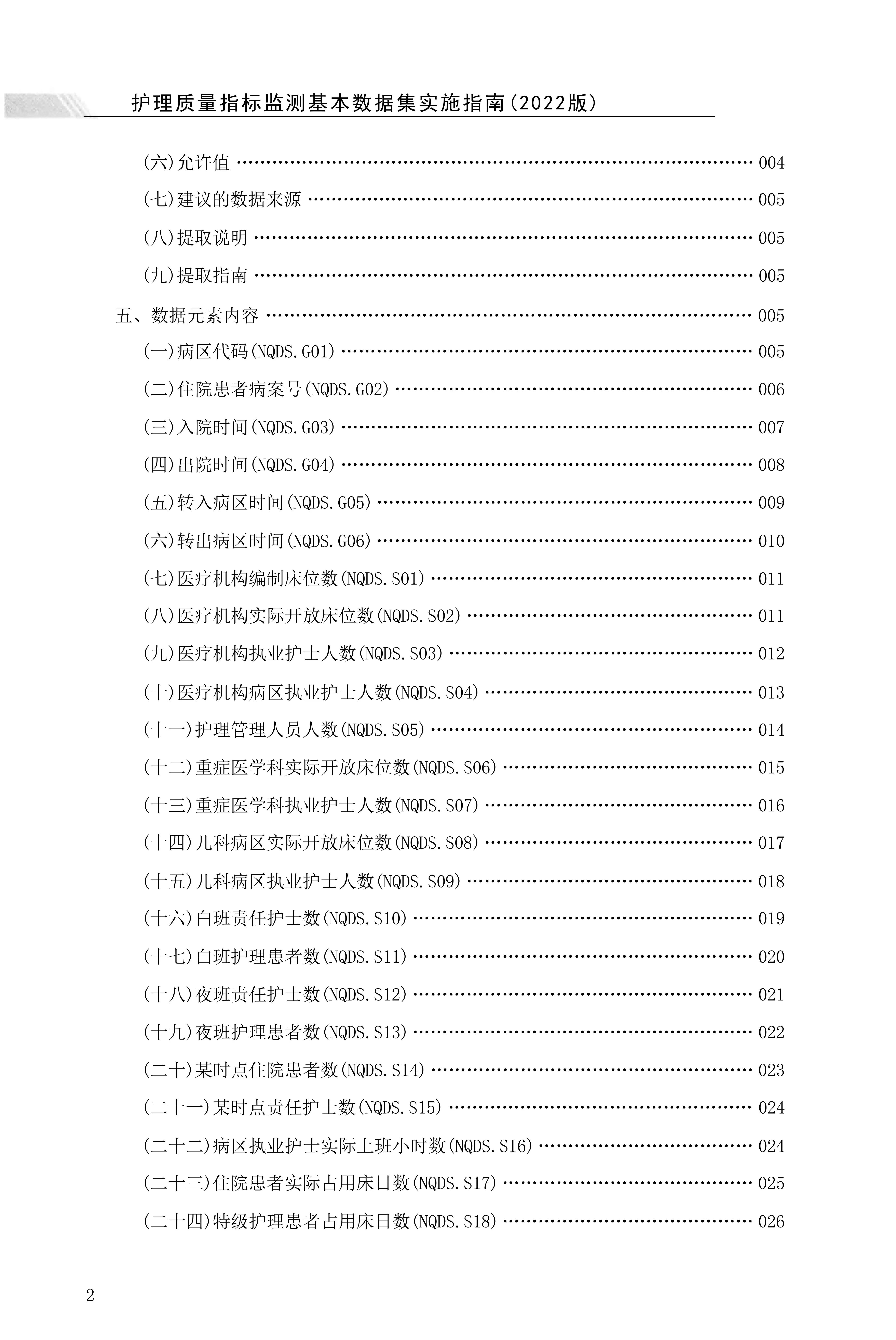 护理质量指标监测基本数据集实施指南(2022).pdf_第1页